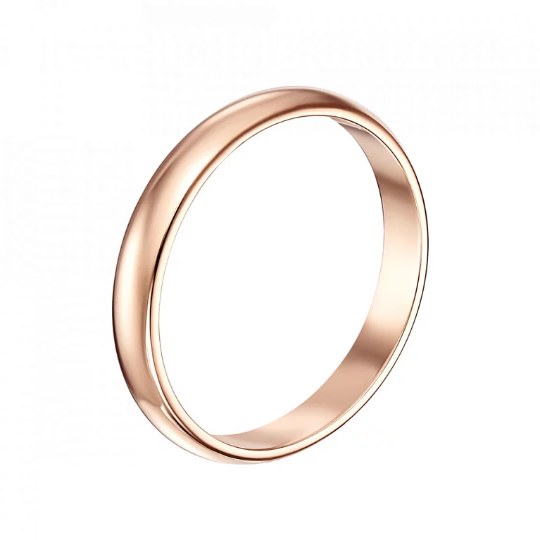 Обручальное кольцо-европейка из красного золота . Артикул 1003: цена, отзывы, фото – купить в интернет-магазине AURUM